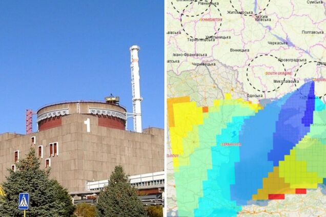 В Укргідрометцентрі спрогнозували напрямок руху радіоактивної хмари з ЗАЕС