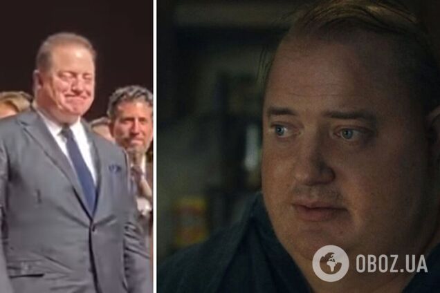 Брендан Фрейзер расплакался во время 6-минутных оваций на премьере фильма 'Кит', ради которого 'поправился' до 270 кг