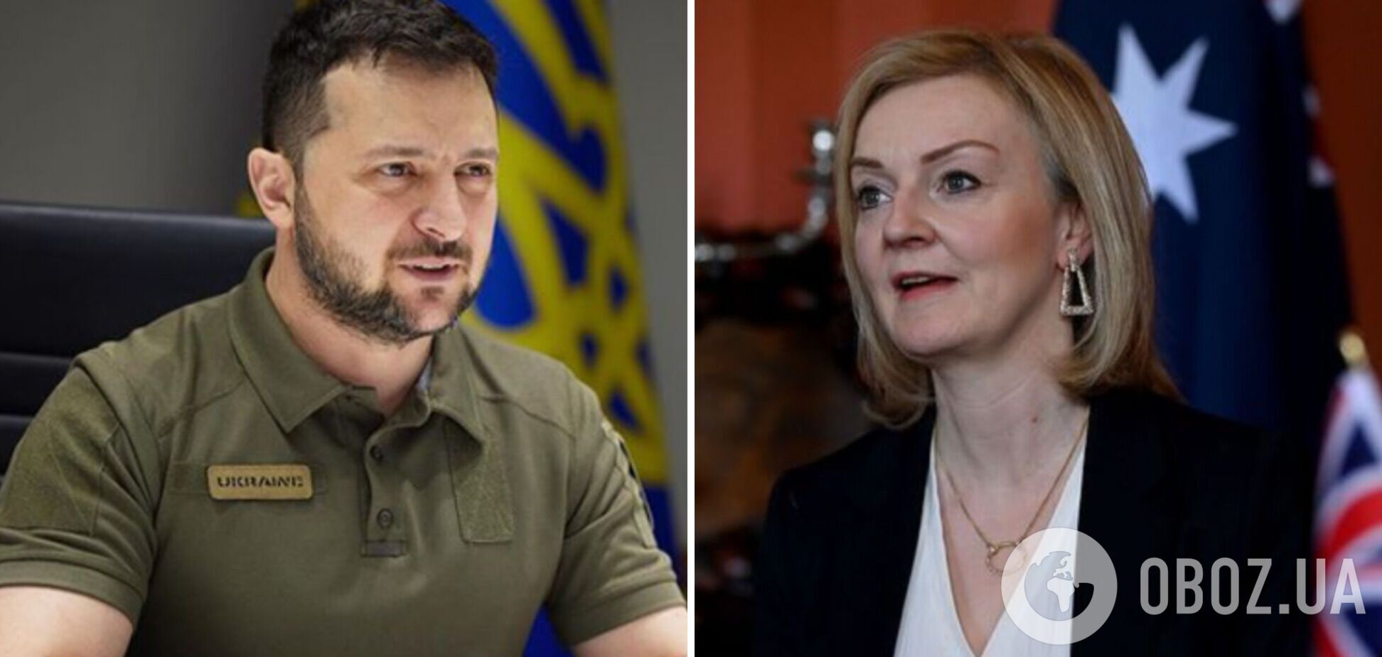 Зеленский обсудил с Лиз Трасс закрытие неба над Украиной и новые санкции для РФ