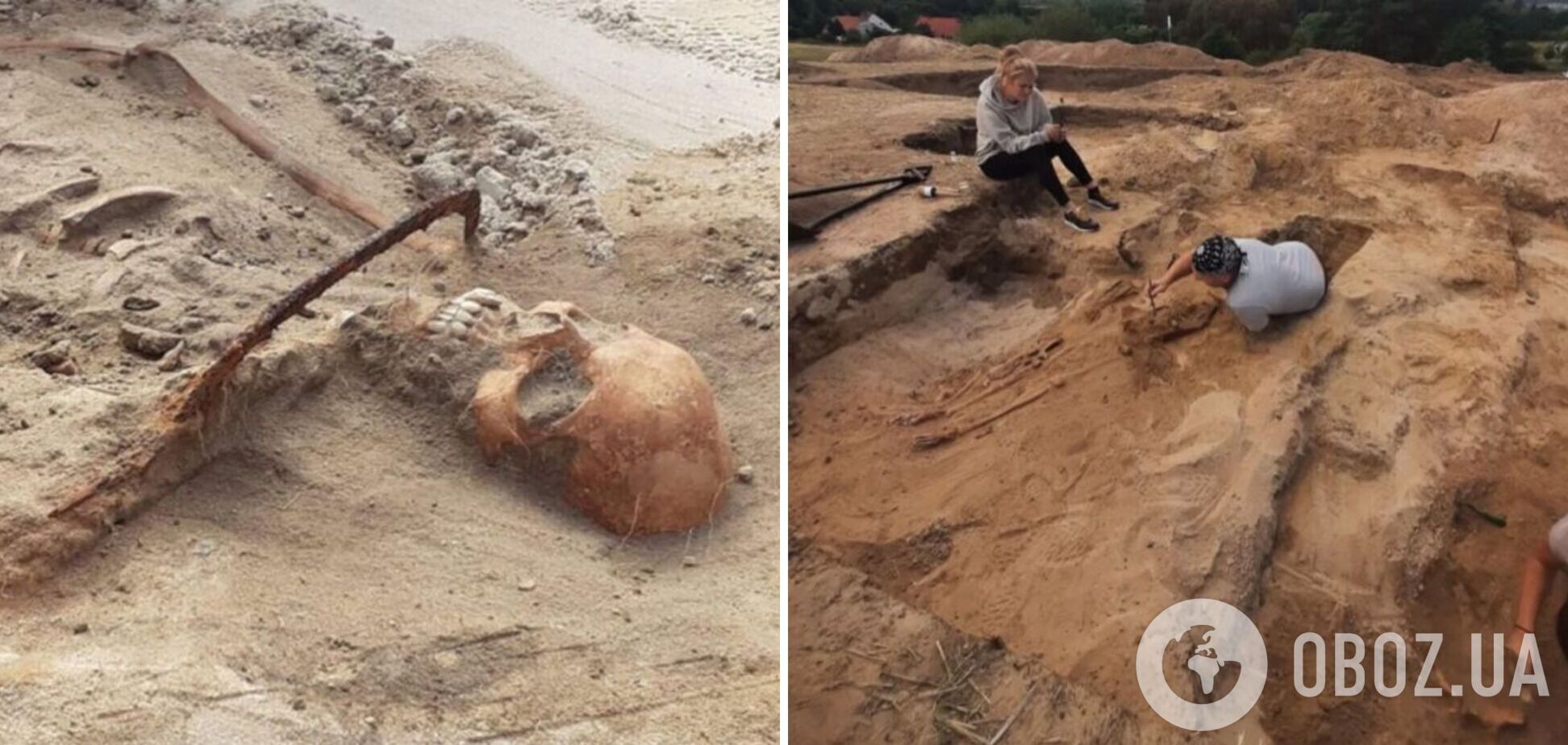 У Польщі знайшли останки жінки-'вампіра' XVII століття: з серпом на шиї та замком на великому пальці ноги. Фото
