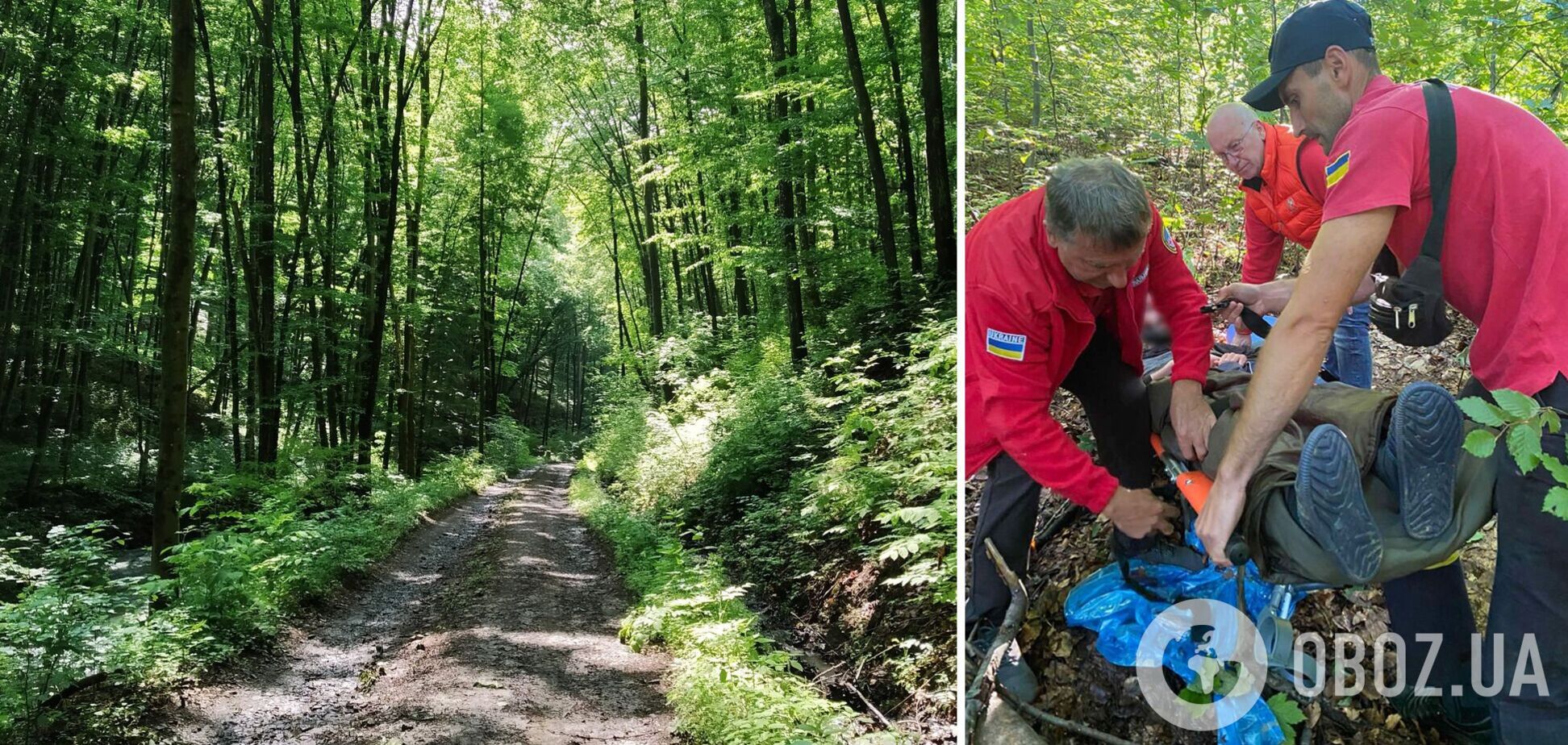 Спасатели на носилках спустили туриста к машине