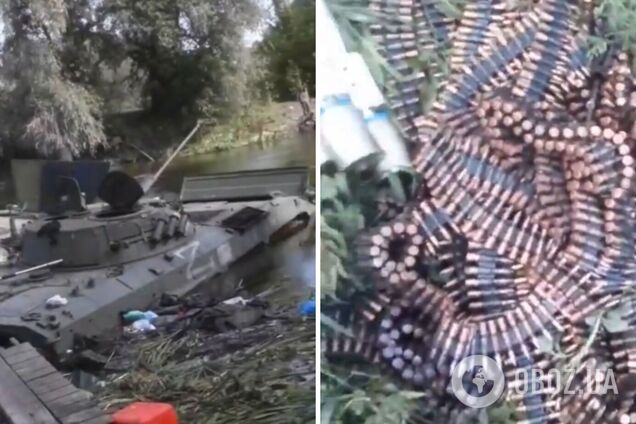 Міні-Білогорівка: тікаючи, окупанти втопили свою техніку в річці. Відео