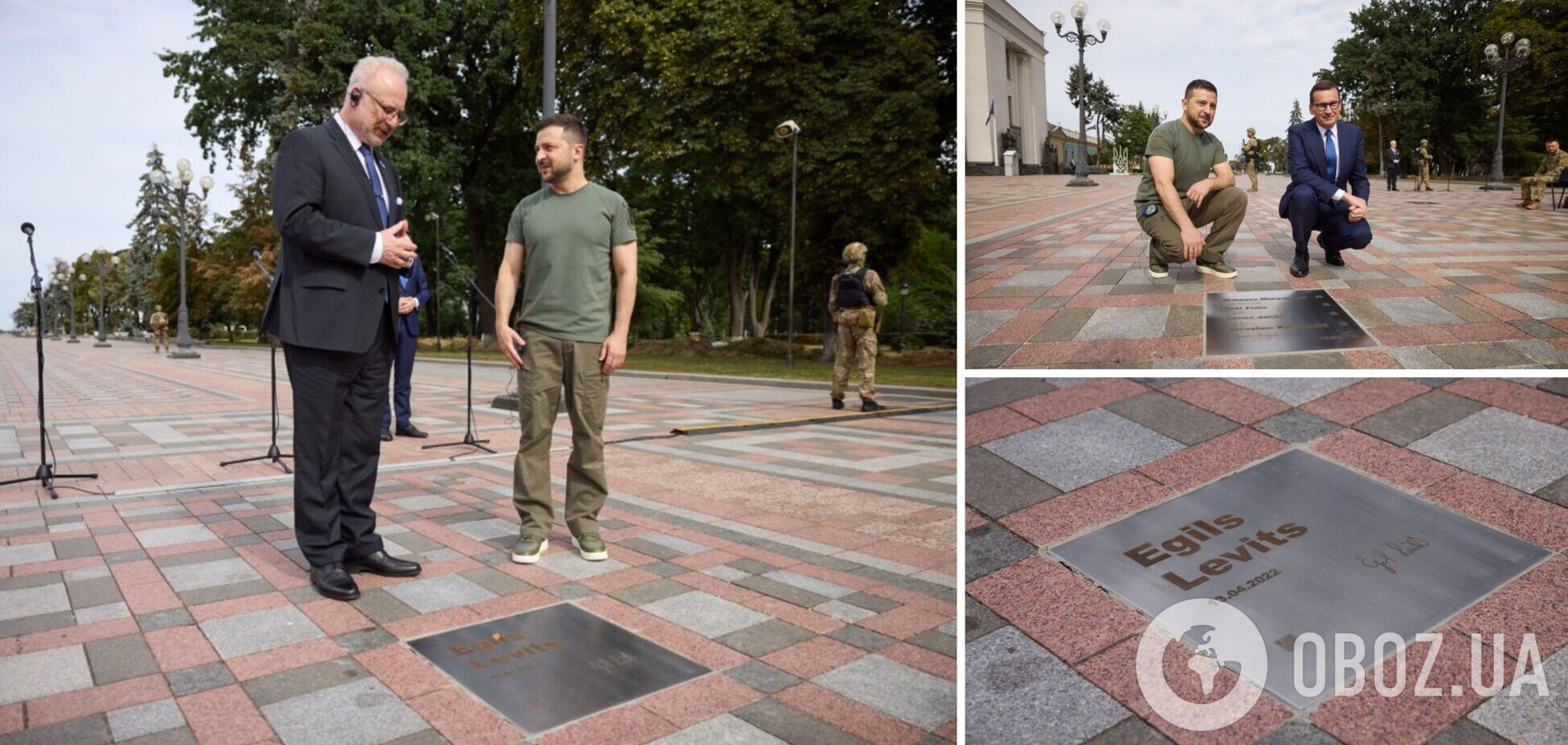 На Аллее Смелости в Киеве появились новые таблички