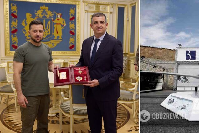 Зеленский вручил орден 'За заслуги' І степени Халуку Байрактару