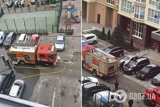 Припаркованные автомобили мешали работе спасателей