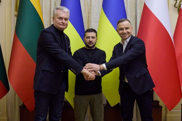 Зеленский, Дуда и Науседа во Львове обсудили снабжение Leopard для Украины и подписали декларацию Люблинского треугольника. Видео