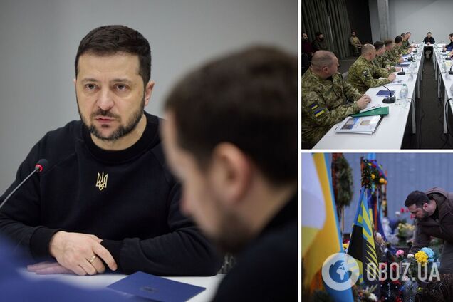 Зеленский во Львове почтил память погибших украинских военных