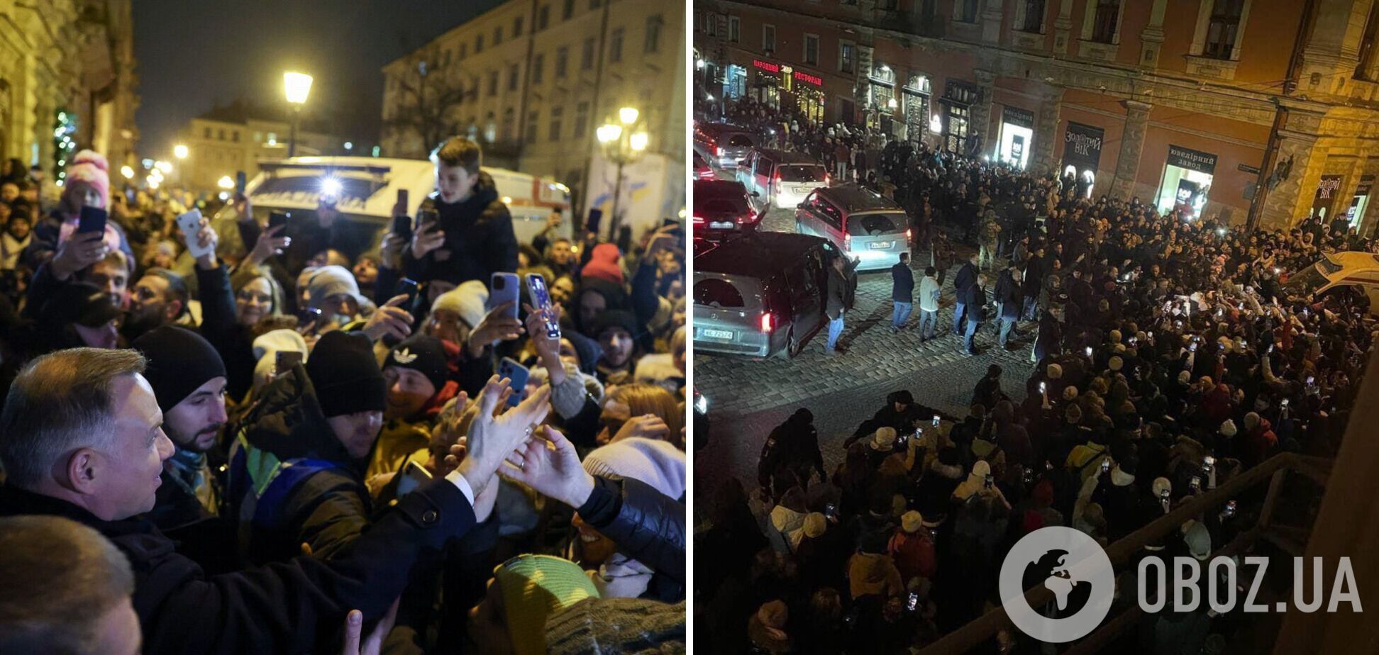 Під оплески та схвальні овації: львів’яни влаштували президенту Польщі Анджею Дуді теплу зустріч. Фото і відео