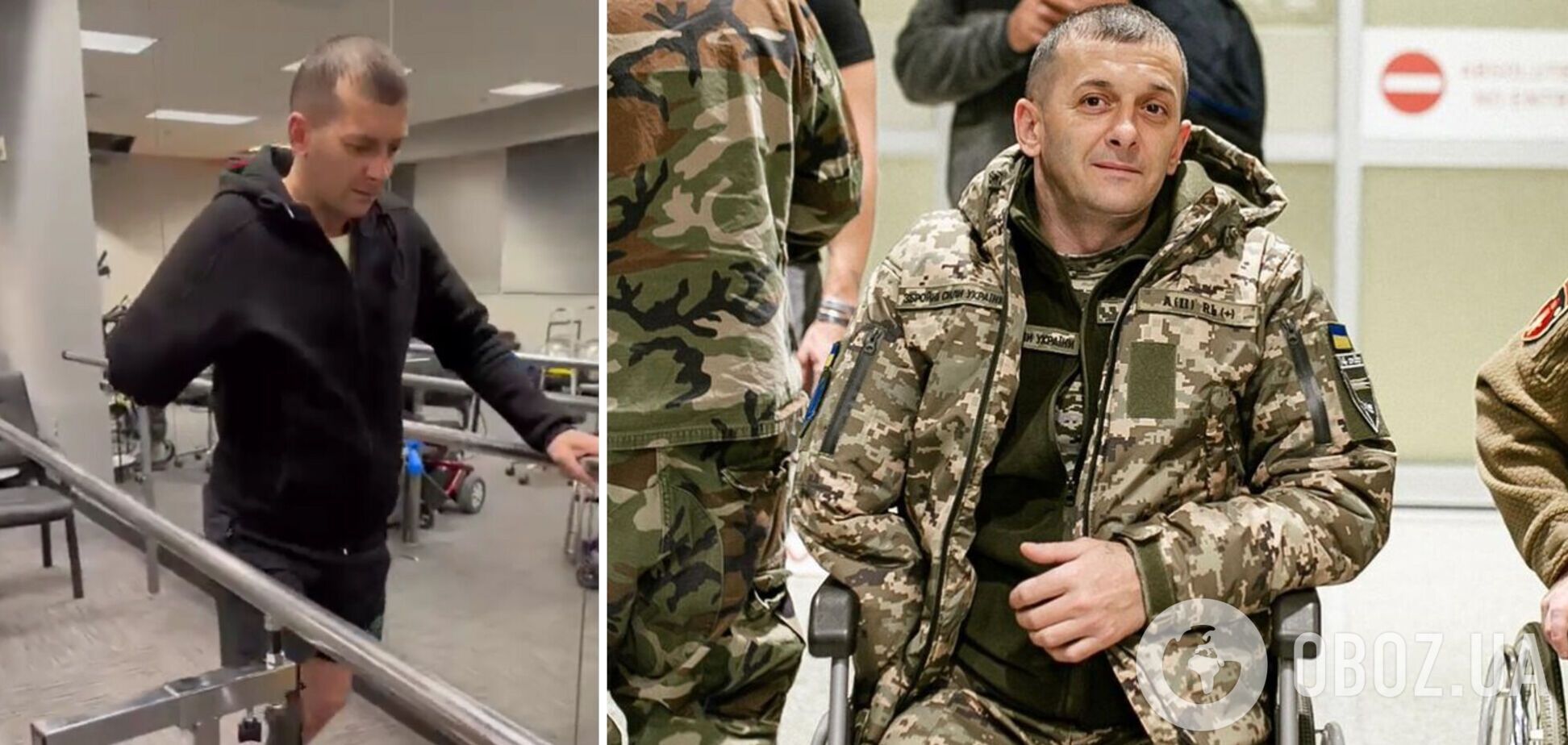 'Бачити і не забувати': морпіх Діанов показав перші кроки побратима після протезування. Відео