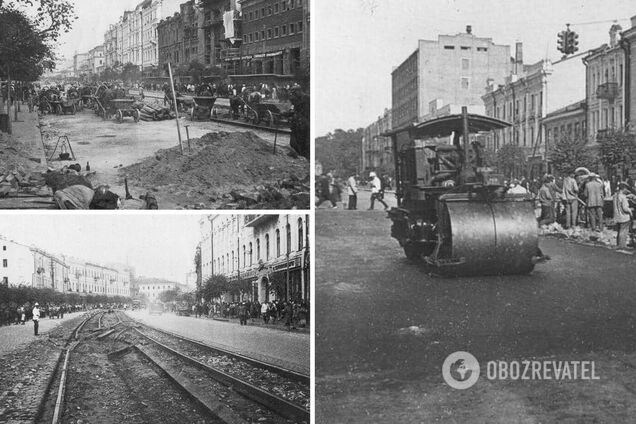 Работа дорожников в 1930-е годы