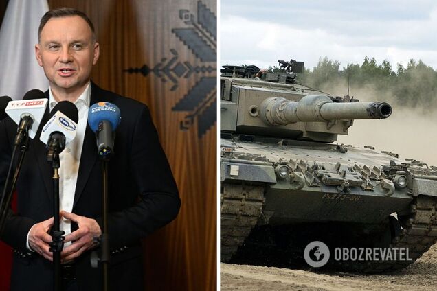 'Необходимо помочь': Дуда призвал союзников собрать для Киева бригаду танков Leopard 2