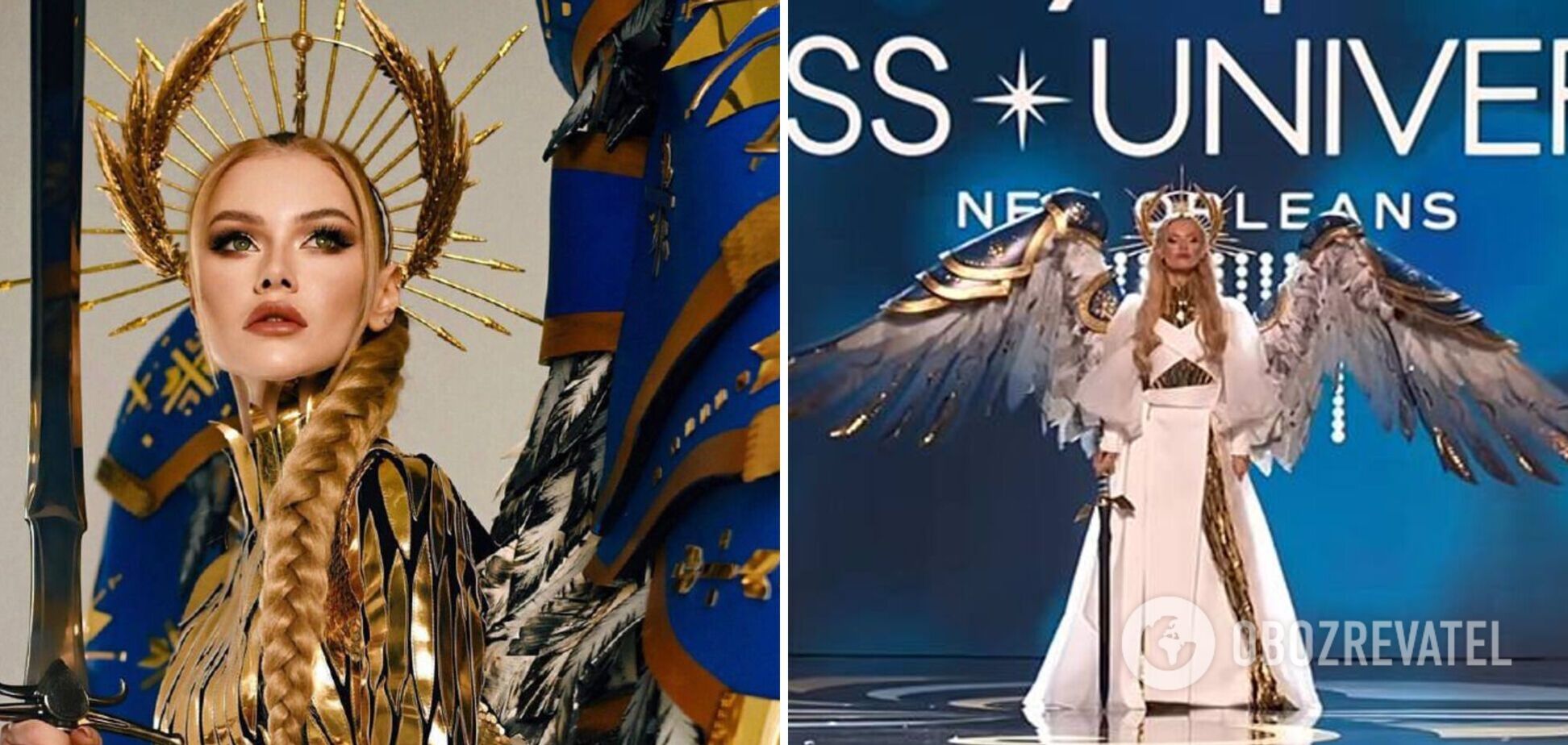 Украинка покорила феерическим выходом на 'Мисс Вселенная': появилась на сцене с мечом и обожженными крыльями. Видео 