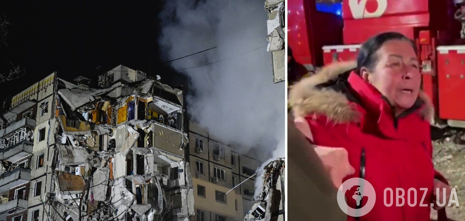 'За что вы его сгубили?!' Женщина из Днепра, которая потеряла сына, прокляла всех россиян после атаки по многоэтажке. Видео