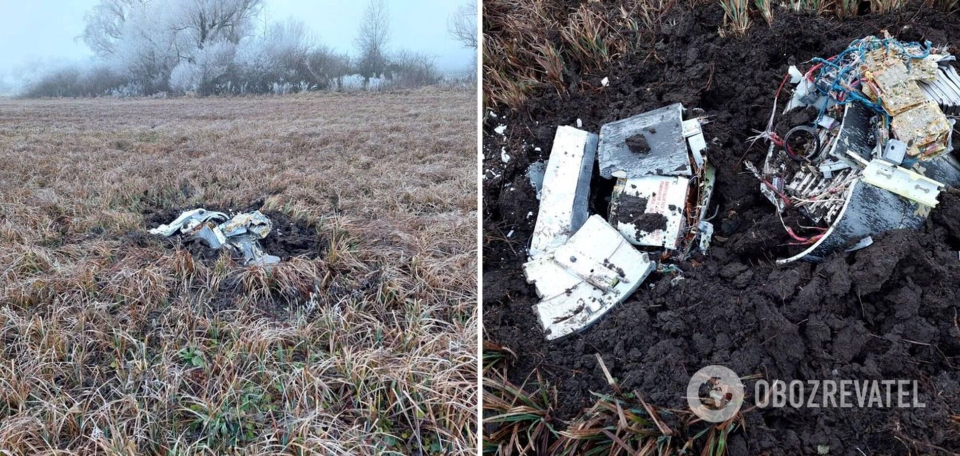 В Молдове у границы с Украиной обнаружили обломки ракеты. Фото
