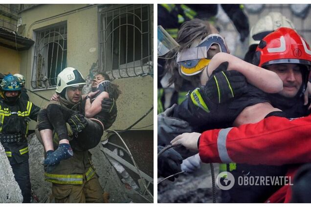 Из-под завалов дома в Днепре спасли кричащую о помощи женщину. Фото и видео