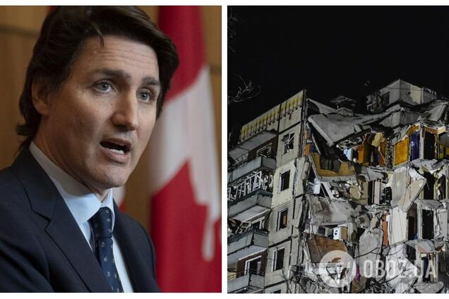 'Отвратительно': Трюдо отреагировал на циничный удар РФ по дому в Днепре