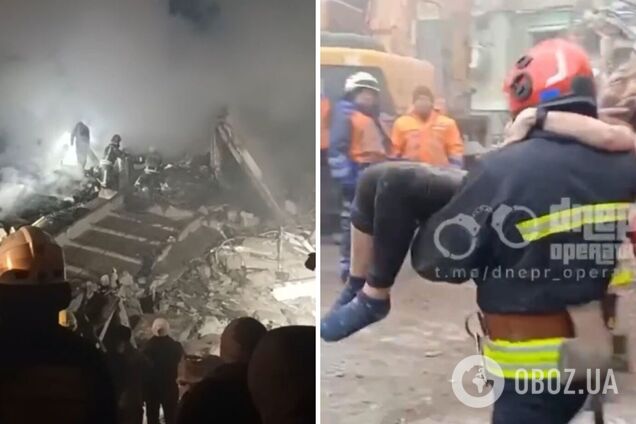 Росія понівечила людські тіла і долі: в мережу потрапило відео порятунку жінки з-під завалів будинку в Дніпрі