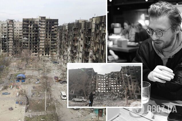 Російський журналіст, який втік із РФ від мобілізації, розхвалив зруйновані будинки в Маріуполі як місце для фотосесій