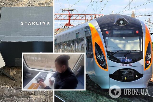 В поездах Украины появится интернет от старлинк