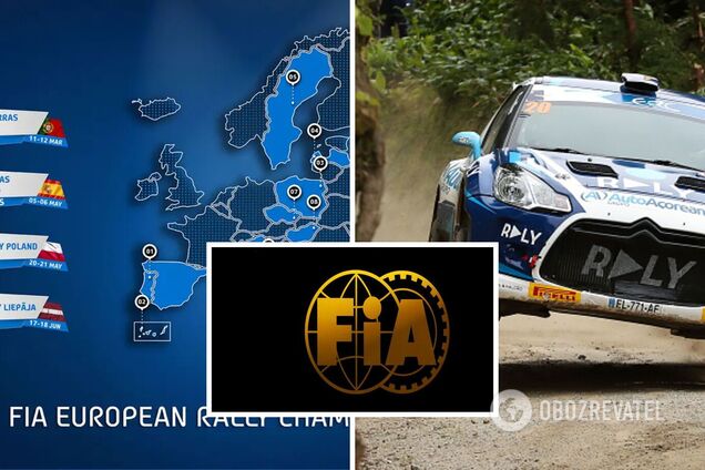 FIA унизила Украину после публикации карты чемпионата Европы по ралли. Фотофакт