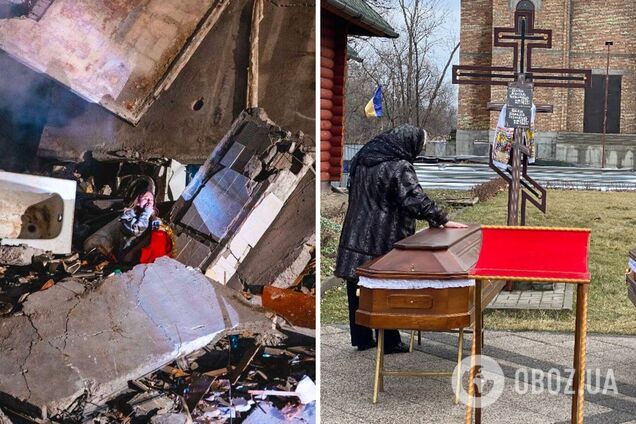 У Дніпрі попрощалися з батьками Анастасії Швець, фото якої на руїнах будинку у Дніпрі, облетіло світ