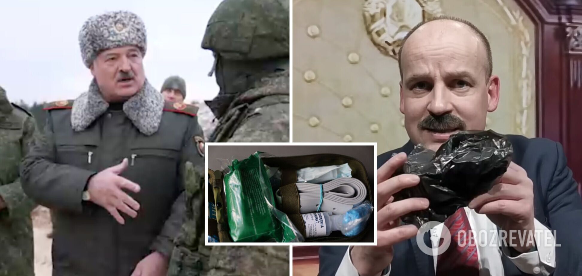 Іконка, подорожник і презерватив: Великий з 'Квартала' показав вміст білоруської аптечки, яка 'краща за натівську'