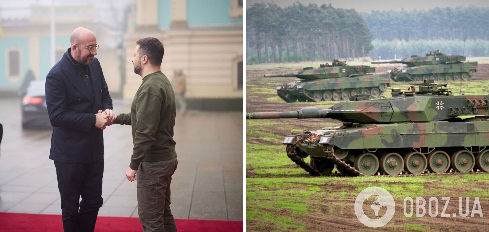 Польща, Фінляндія, Португалія, Іспанія та інші країни готові передати Україні танки, – Зеленський на зустрічі з Мішелем