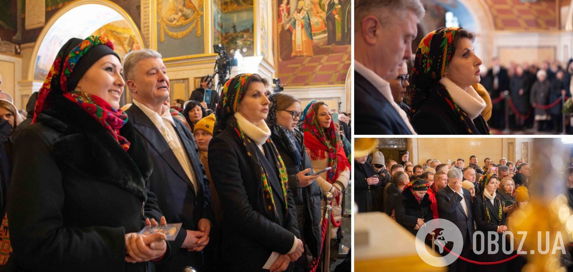 'Це була світла молитва': подружжя Порошенків відвідали святкову літургію у звільненій від Московської церкви Лаврі. Фото