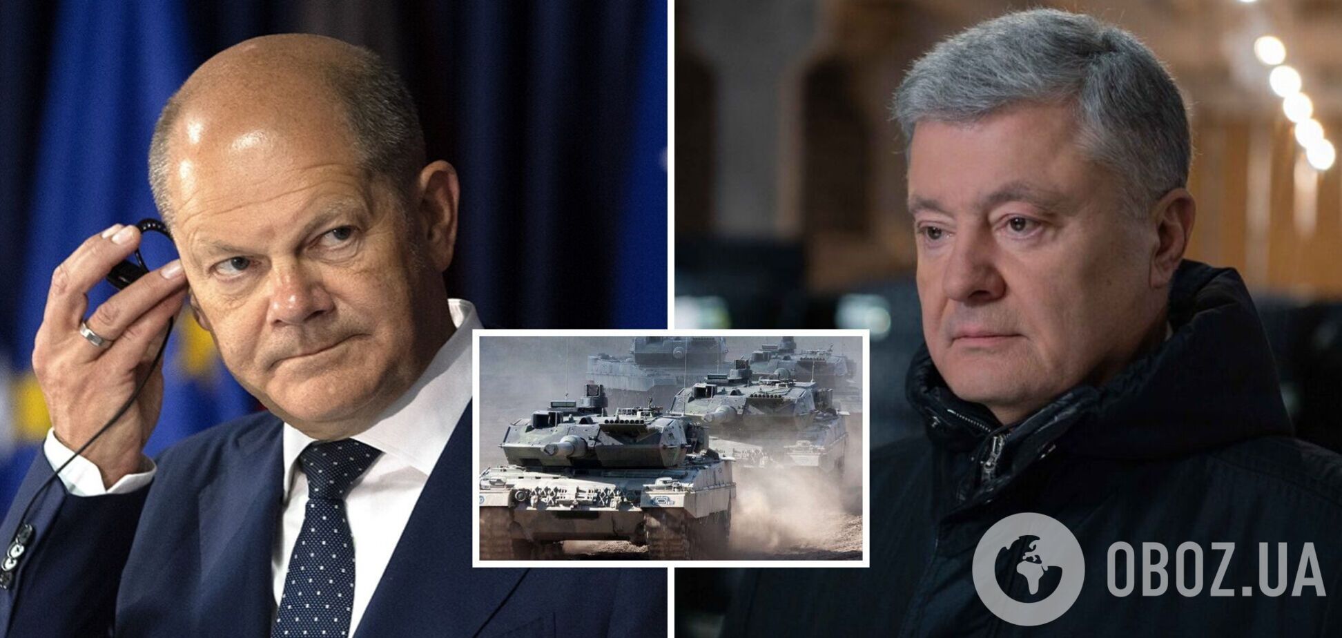'Дайте Україні танки, і чим швидше – тим краще': Порошенко закликав Шольца проявити єдність із західним світом