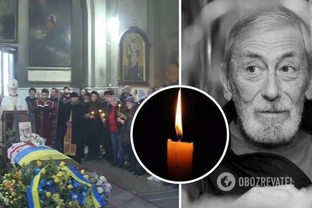 Гроб Вахтанга Кикабидзе покрыли украинским флагом: как прошло прощание с актером в Тбилиси