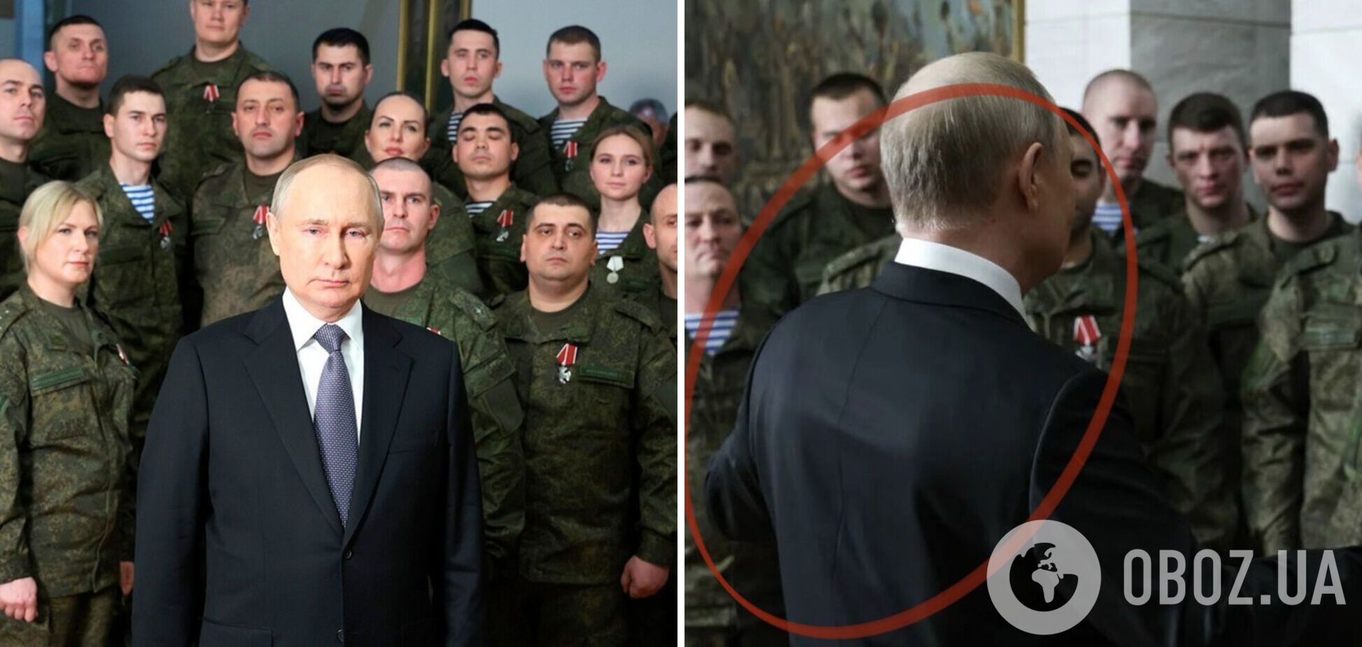 Путін на новорічному відео з підставними військовими міг бути у бронежилеті: у мережі сміються. Фото