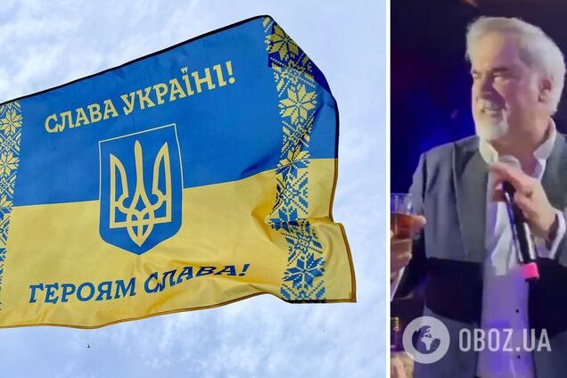 Валерий Меладзе на вечеринке россиян тихо ответил 'Героям слава', но испугался, что об этом узнают. Видео