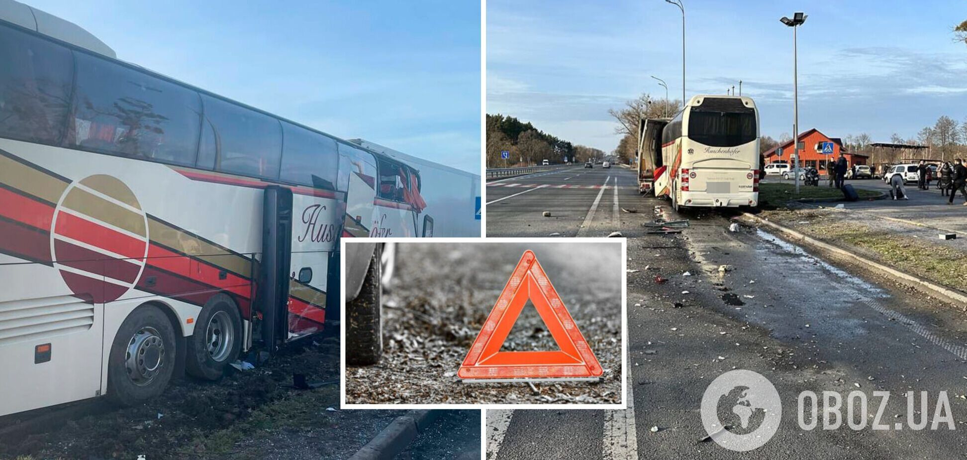 На Житомирщине произошло ДТП с участием грузовика и автобуса