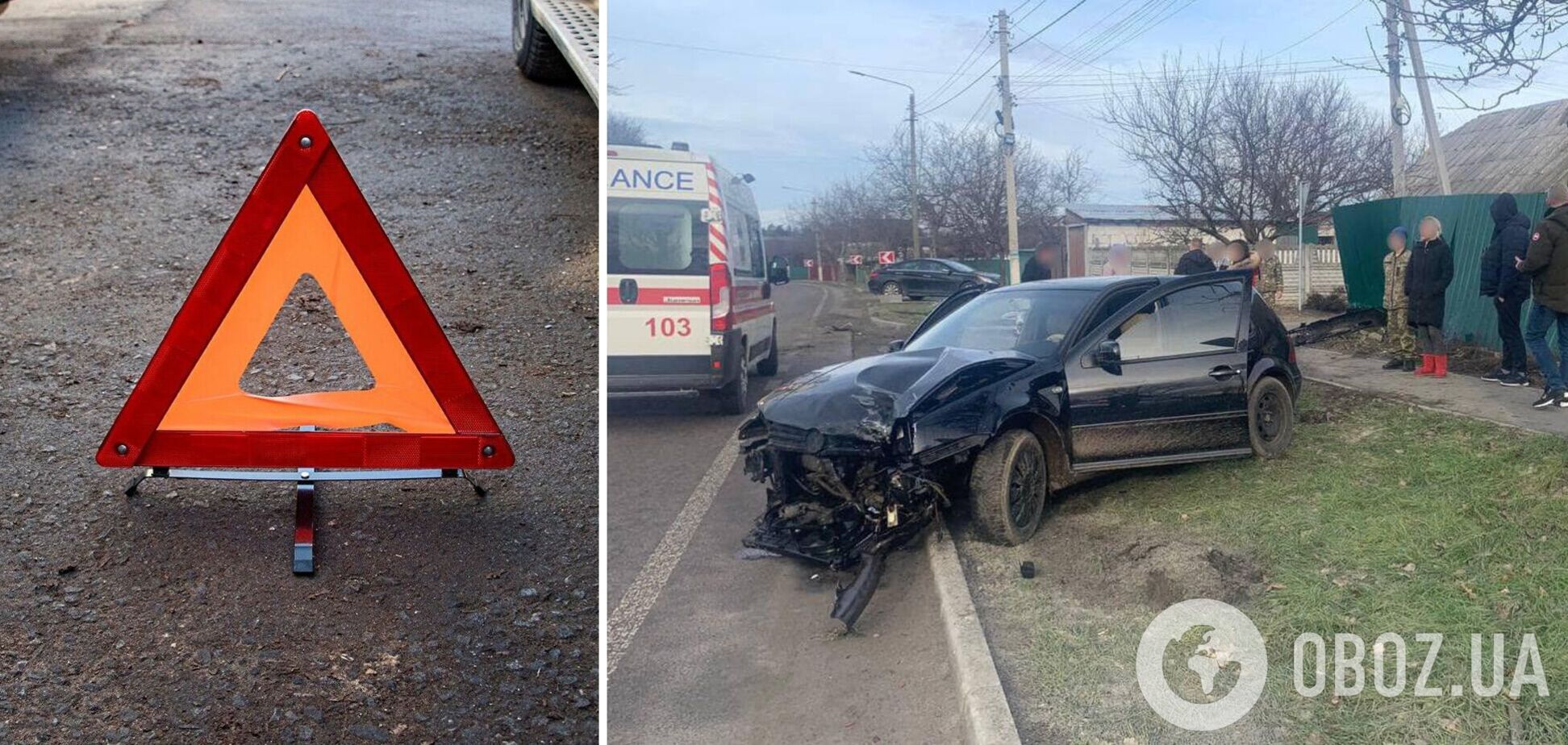 Легковик на швидкості протаранив паркан