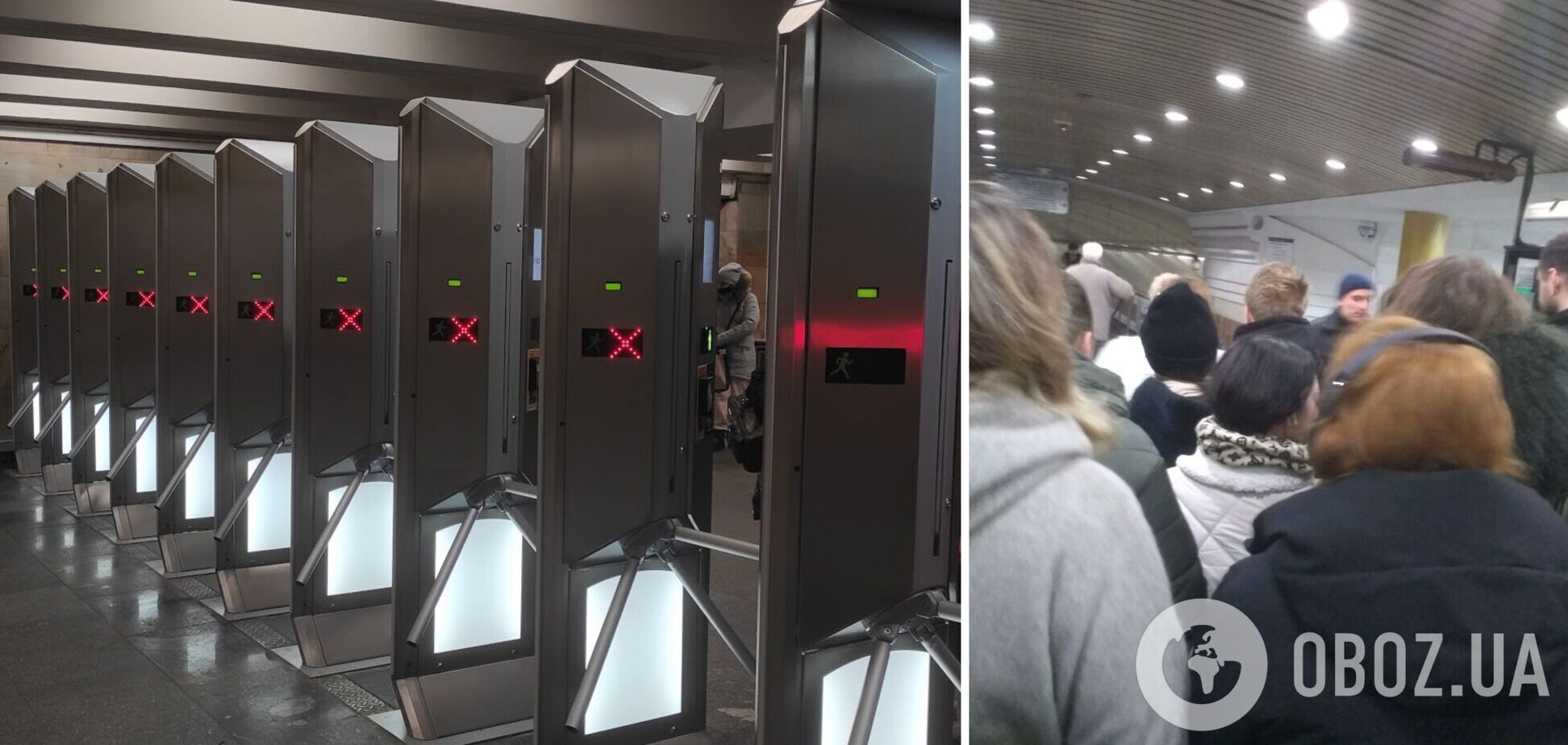 На станциях образовались большие очереди