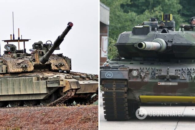 Танки Challenger 2 и Leopard 2