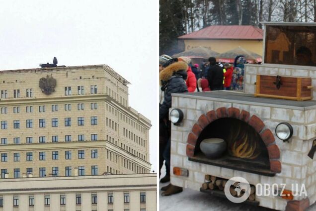 'Иван-дурак на печи едет': в Воздушных силах высмеяли установку ПВО на крыше минобороны РФ. Видео