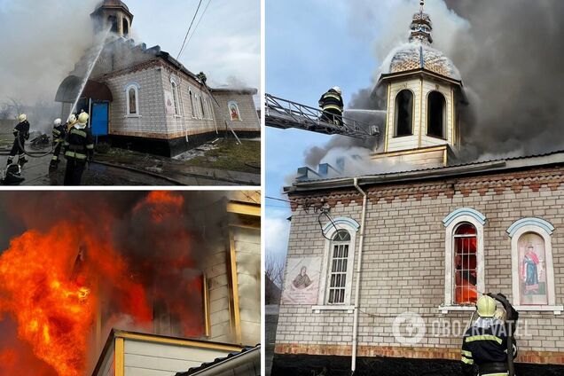 Пожежа виникла в середині церкви
