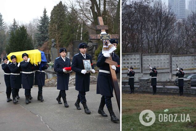 Загиблих в авіакатастрофі в Броварах керівників МВС поховали на Байковому кладовищі. Фото