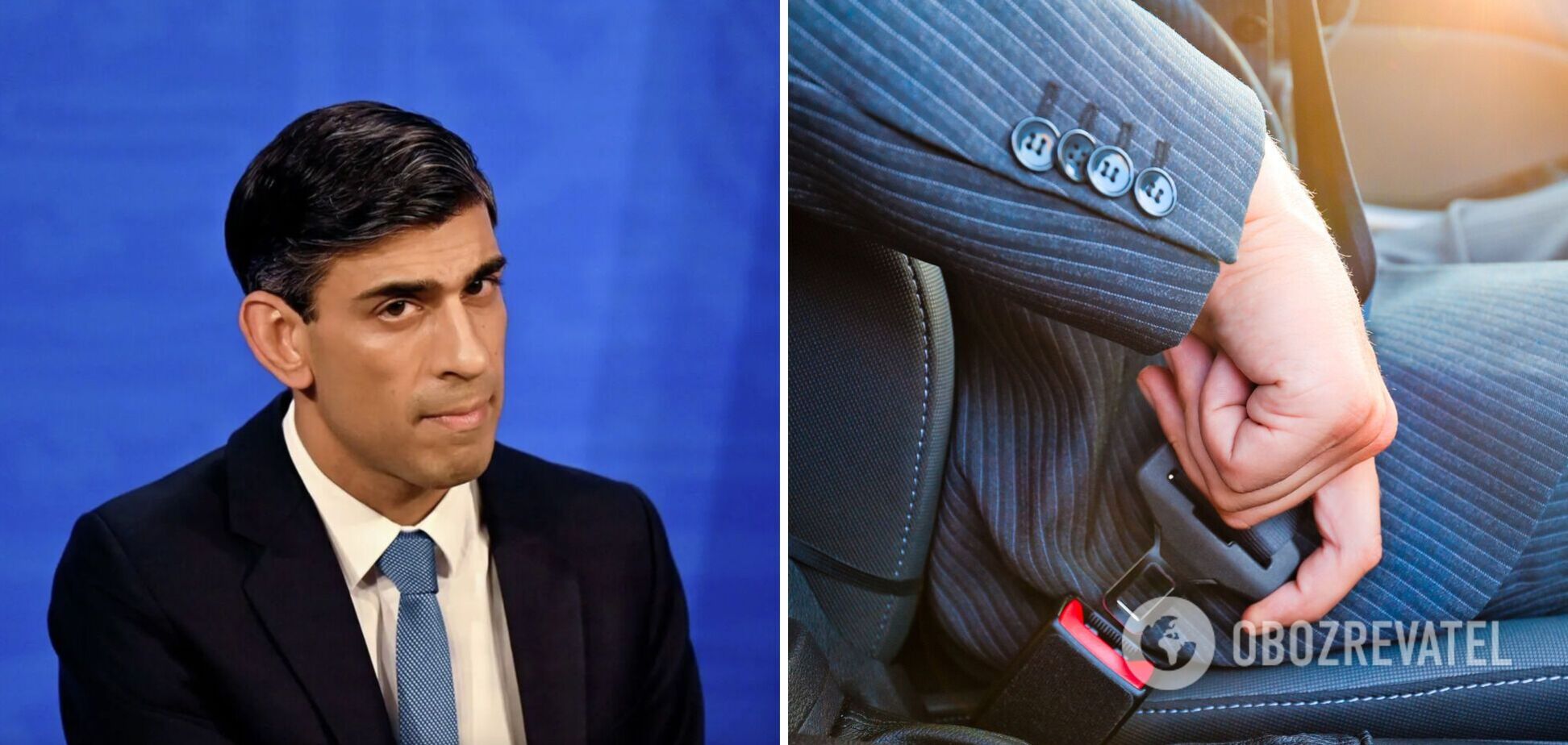 Прем’єр Британії Сунак отримав штраф за непристебнутий ремінь безпеки: відео з порушенням ПДР він зняв сам