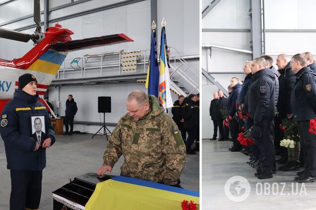 'Непоправна втрата для всієї країни': в Ніжині попрощалися з екіпажем, який загинув в авіакатастрофі в Броварах. Фото