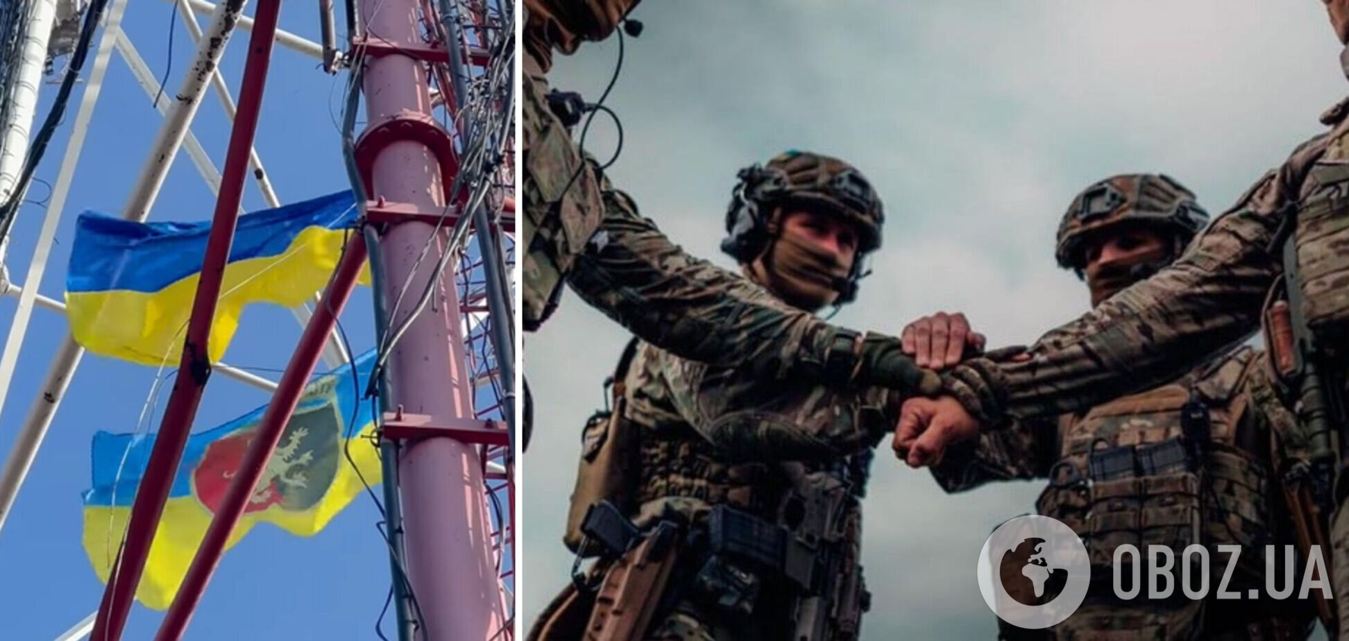 В Бахмуте украинские военные подняли флаг Украины и поздравили с Днем Соборности. Видео