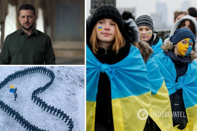 Україна єдина, бо сильна: Зеленський розчулив привітанням до Дня Соборності