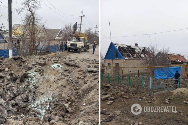 Оккупанты ударили по Запорожской области ракетами С-300, повреждены 10 домов. Фото