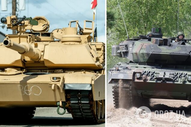 Танки Abrams та Leopard