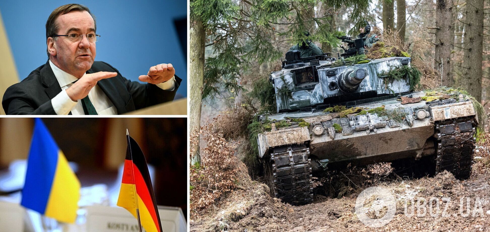 В Украину приехал министр обороны Германии с 'первым' танком Leopard. Фото