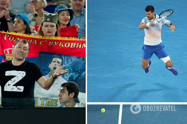 С портретом Путина и флагами России: на Australian Open устроили акцию в поддержку войны в Украине. Видео