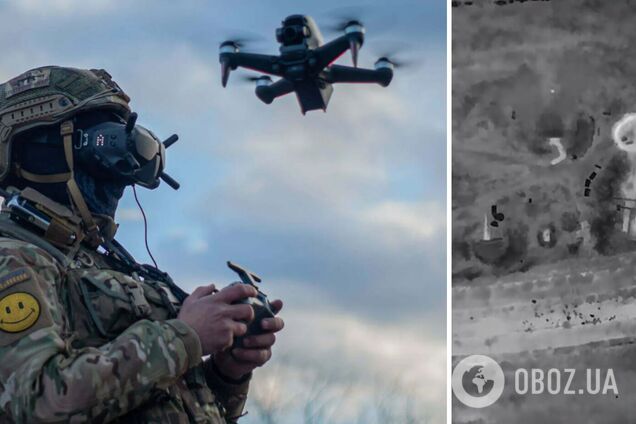 'Демілітаризація' окупантів йде за планом: у мережі показали відео успішної роботи дрона ЗСУ на Херсонському напрямку