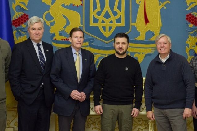 Американские сенаторы на встрече с президентом Украины