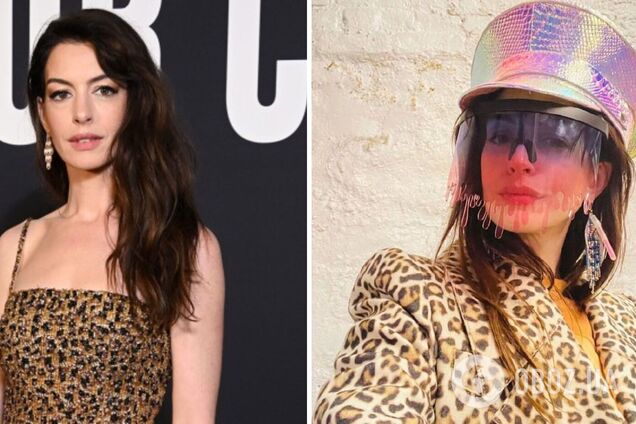 У розпал 'леопардового' флешмобу Енн Гетевей з'явилася на модному показі в total look з 'хижим' принтом. Фото